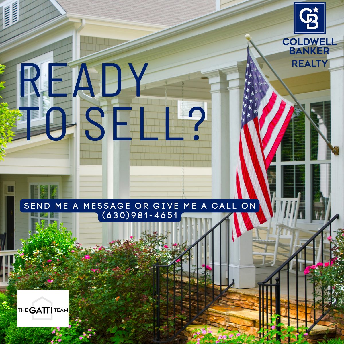 Send me a message or give me a call on (630)981-4651